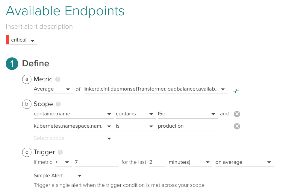 available endpoints