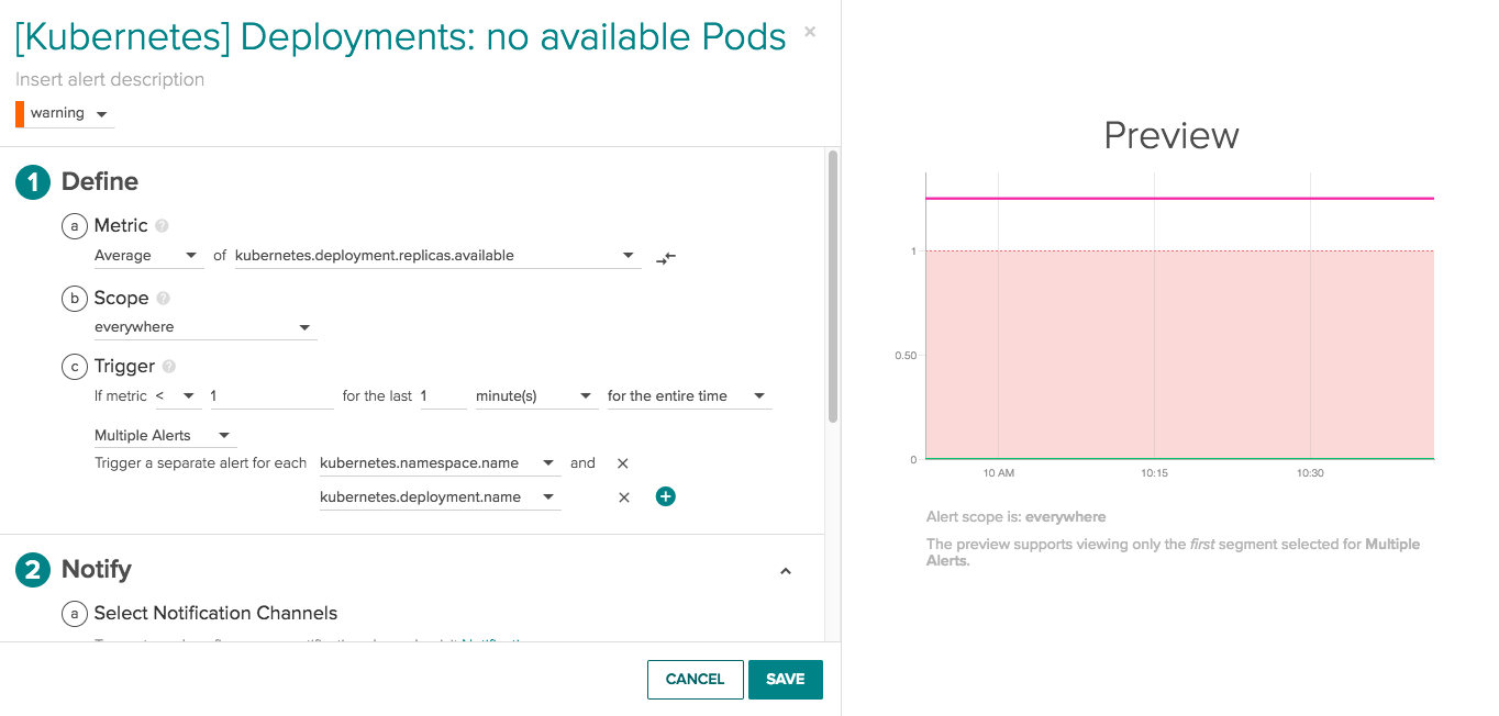 no available pods alert