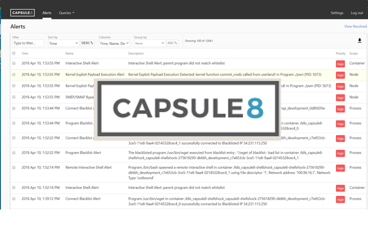 Docker Security tools Capsule8