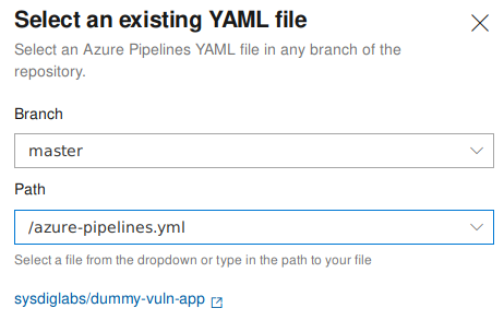 Setting up an Azure Pipeline YAML file