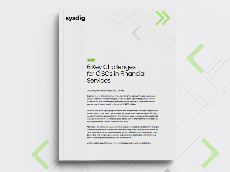 Challenges for CISOs in Financial Services icon