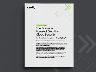 Cover of The Business Value of GenAI for Cloud Security