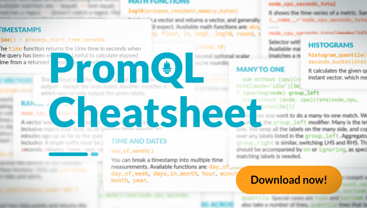 Download the PromQL CheatSheet!