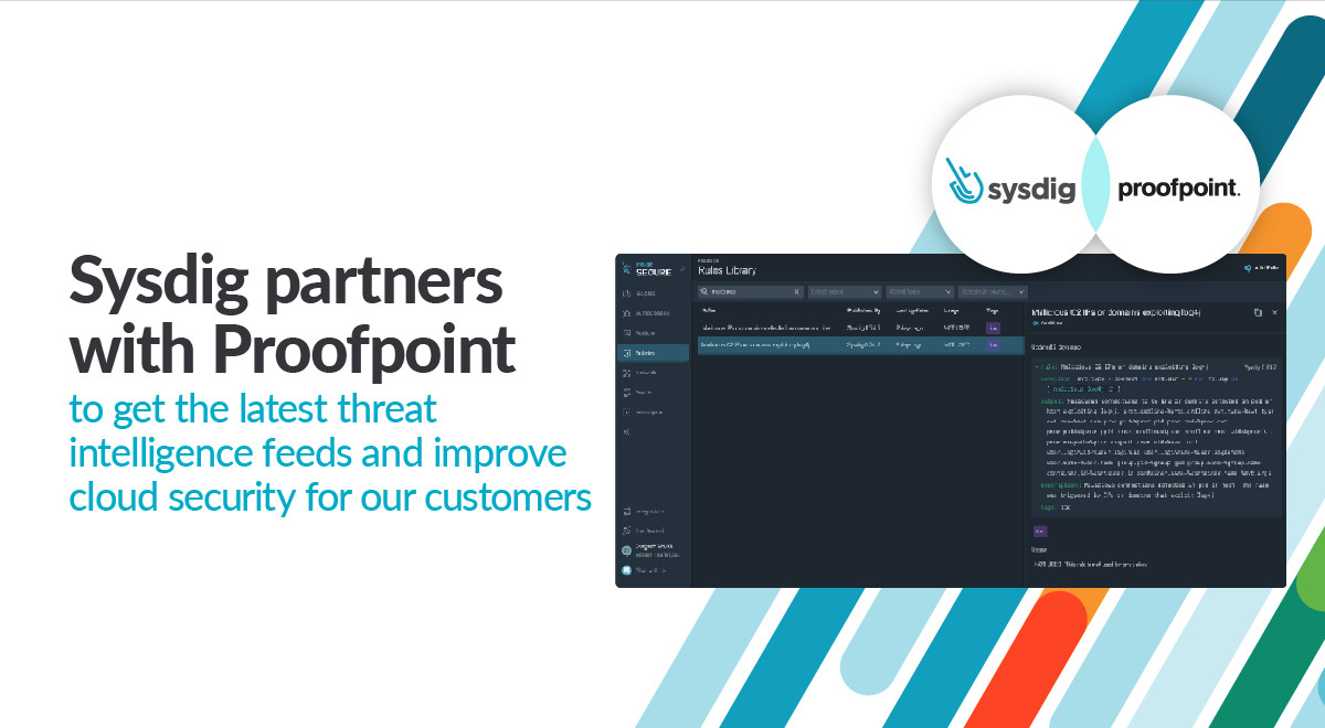 sysdig partners with proofpoint