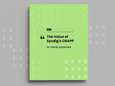 The Value of Sysdig’s CNAPP