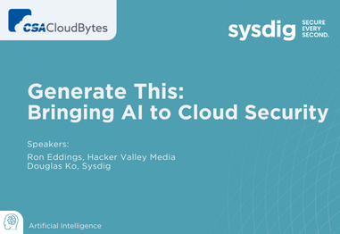 Generate This: Bringing AI to Cloud Security
