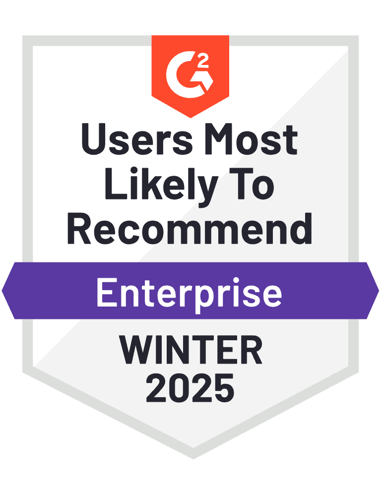 G2 Fall 2024 Enterprise Easiest to Use