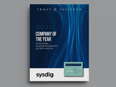 Frost & Sullivan 2024 Container/Kubernetes Security Company of the Year