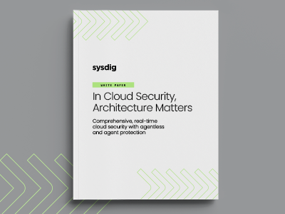 In Cloud Security, Architecture Matters