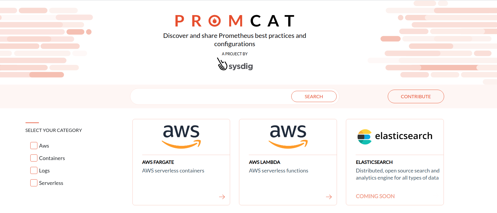 Screenshot of PromCat on launch day