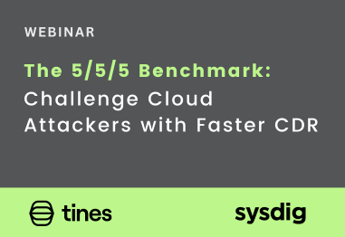The 5/5/5 Benchmark: Challenge Cloud Attackers with Faster CDR