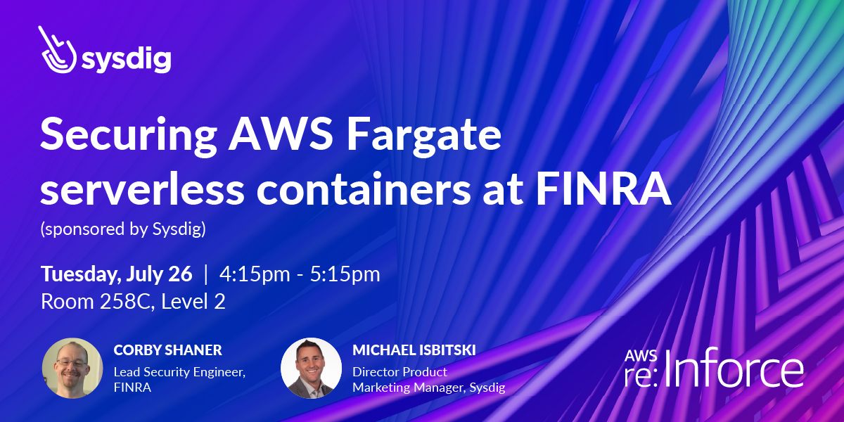 securing AWS Fargate serverless containers at FINRA