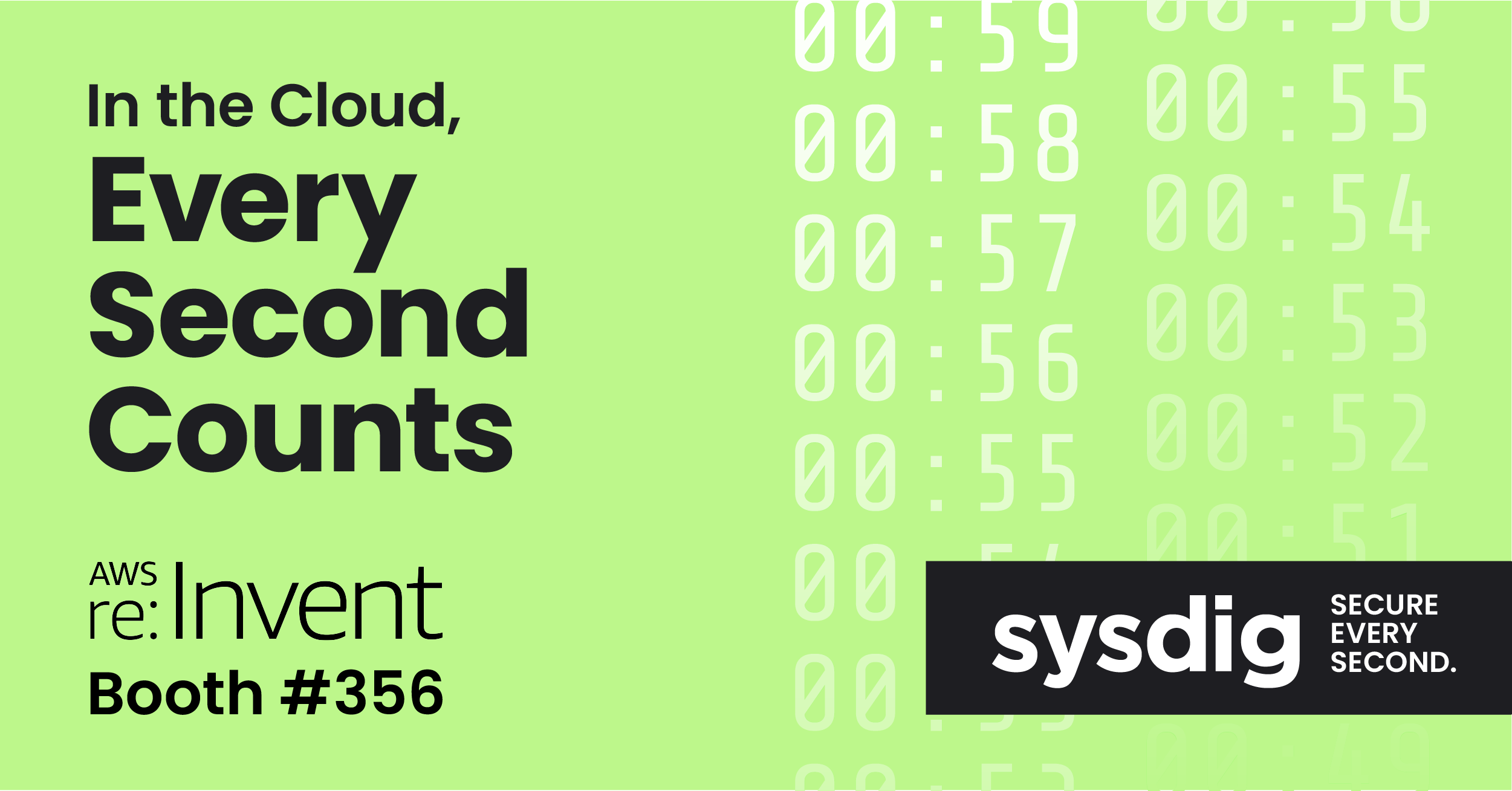 Sysdig Booth at AWS re:Invent 2023