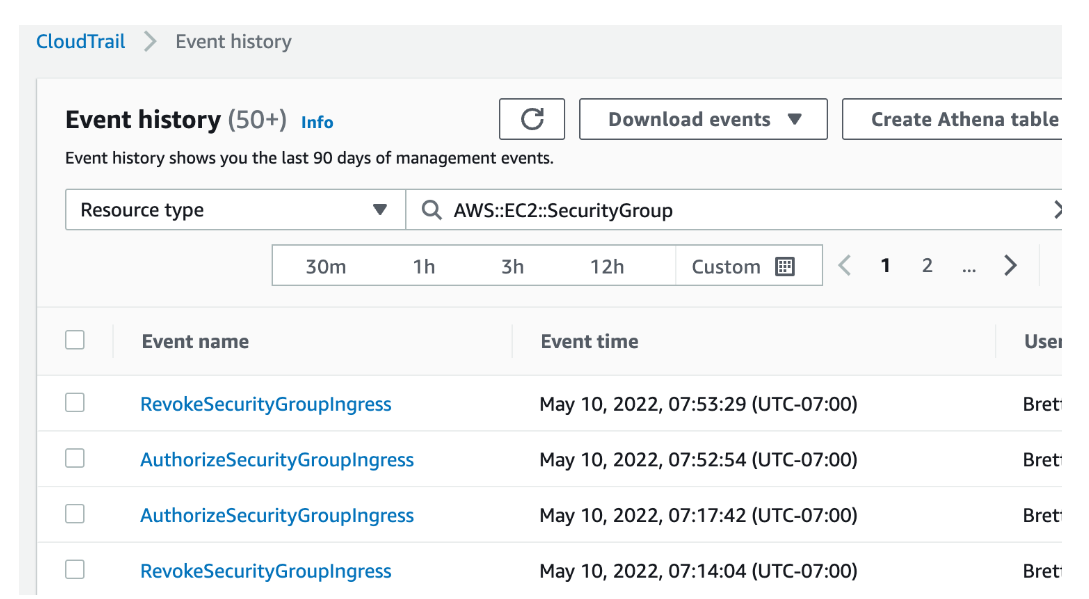 More CloudTrail details