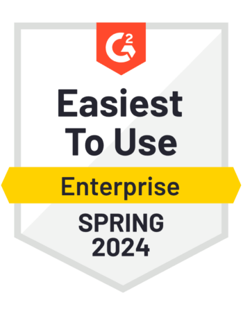 G2 Spring 2024 Enterprise Easiest to Use