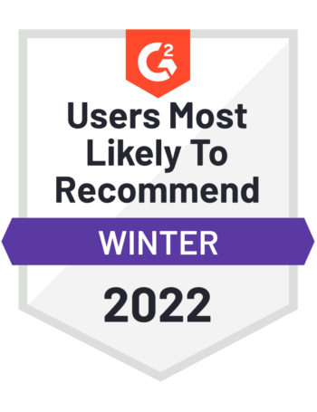 G2 Users Most Likely to Recommend Winter 2022