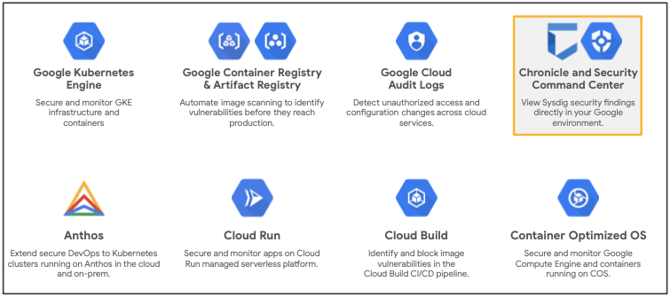 Sysdig integrations with the GCP ecosystem
