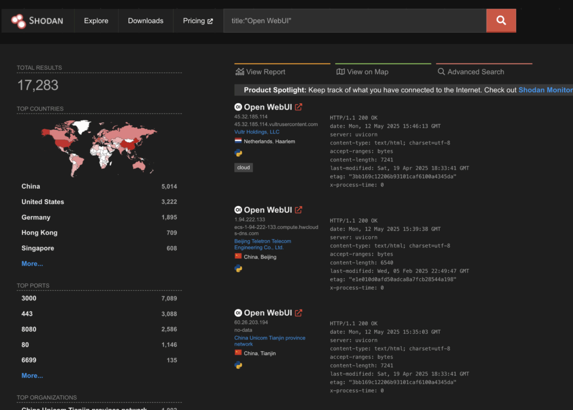 misconfigured system Open WebUI