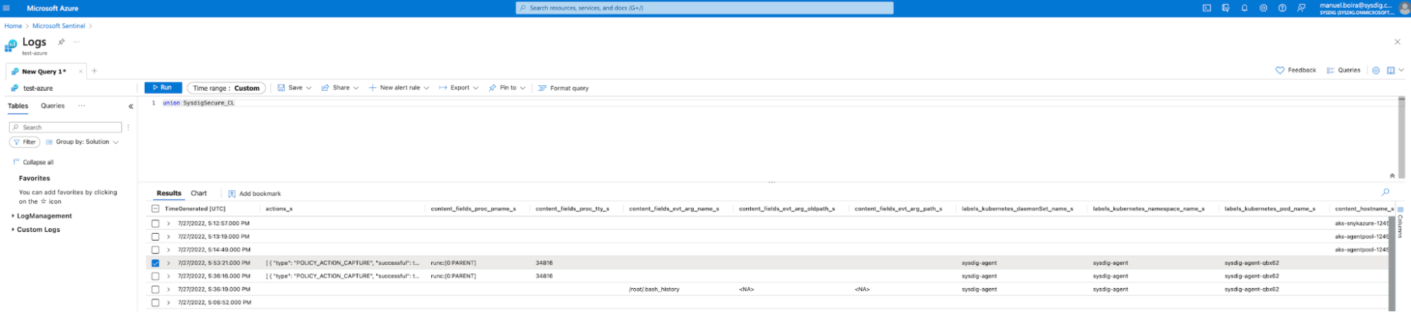 Microsoft Sentinel - Query Setup