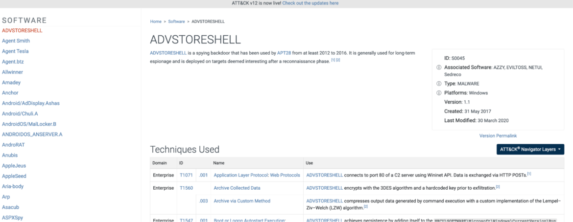ADVSTORESHELL Tool Used to Open a Backdoor