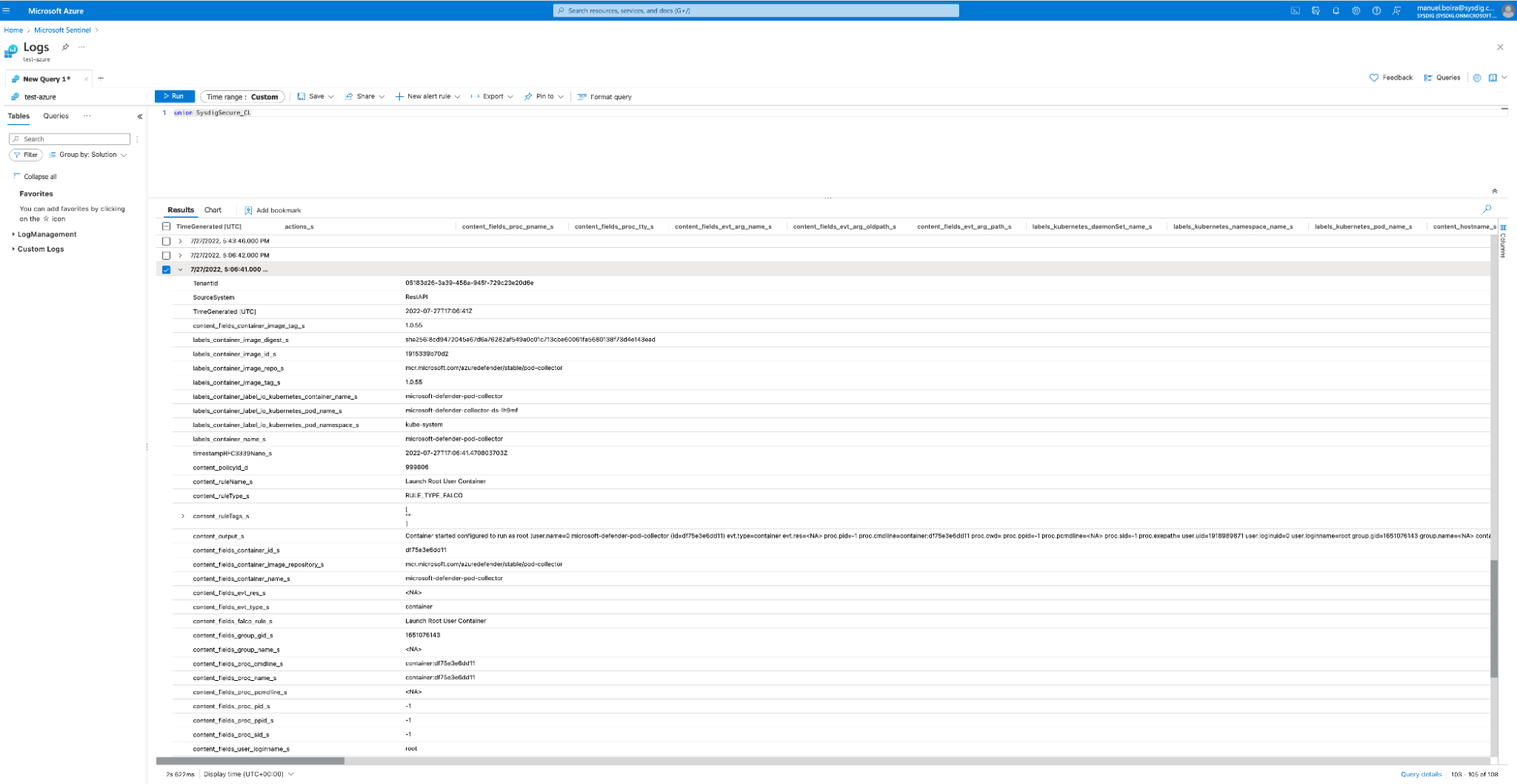 Microsoft Sentinel - Event Details