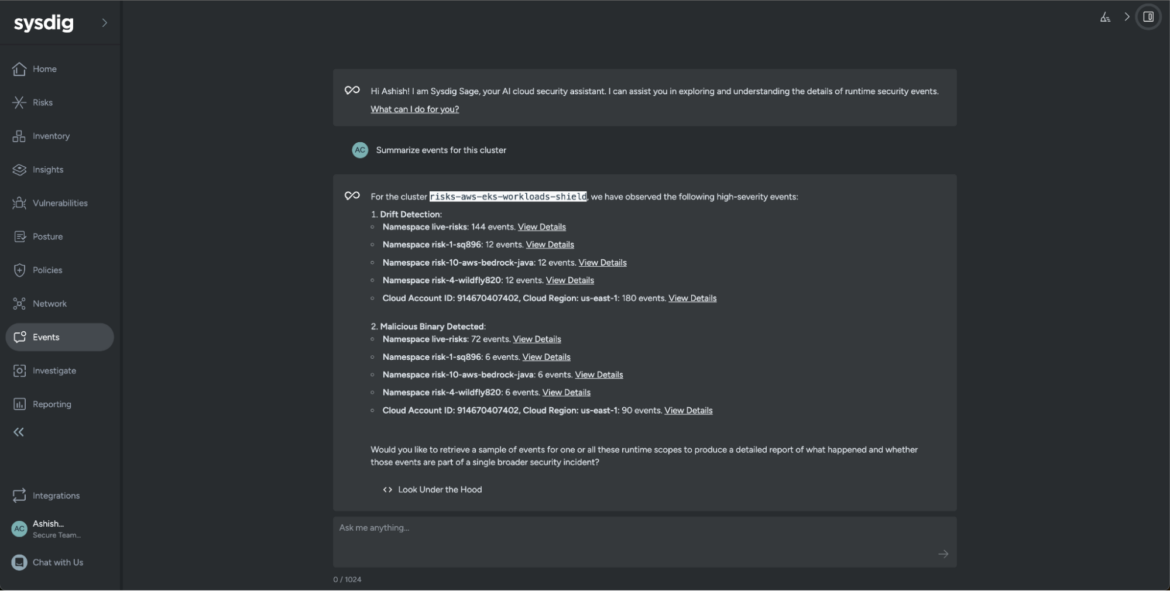 Sysdig Sage for CDR