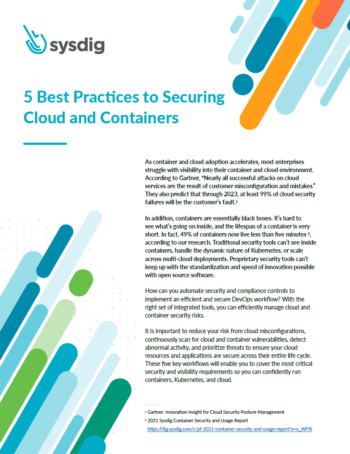 5 Best Practices to Securing Cloud and Containers