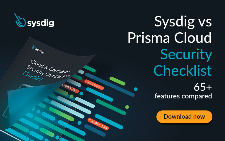 CTA Competitive Checklist Prisma Cloud