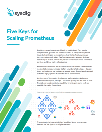Five Keys for Scaling Prometheus