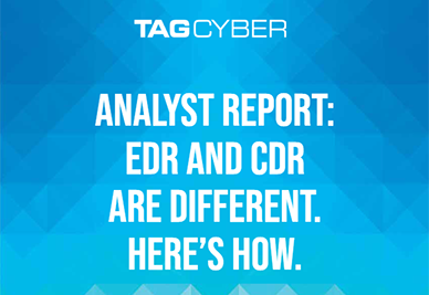 TAGCYBER EDR AND CDR ARD DIFFERENT